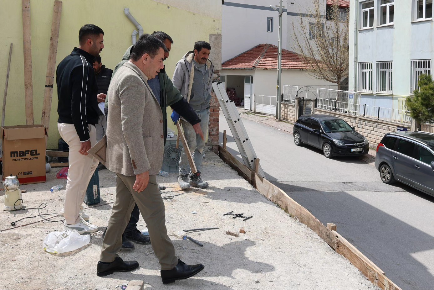 İlçemiz Meydan mevkiinde devam eden çalışma