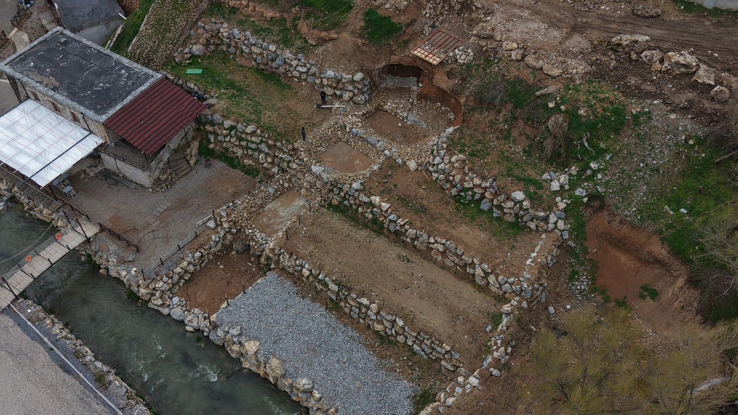Değirmen Restoran bölgesi şelale yapımı