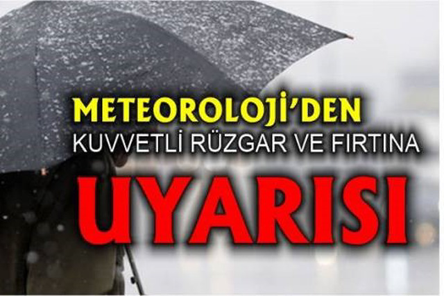 DİKKAT! FIRTINA UYARISI