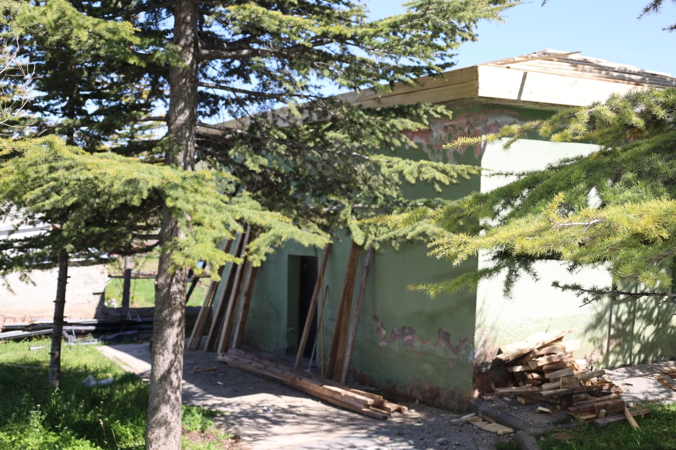 Musaşeyh Türbesi'nde restorasyon çalışmaları
