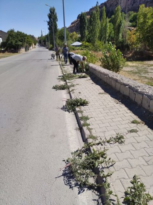 Temizlik İşleri ilçe genelinde temizlik çalışmalarına devam ediyor.