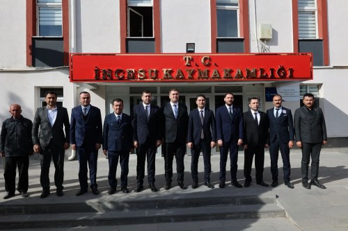 BAŞKAN METİN İNCESU KAYMAKAMI'NI ZİYARET ETTİ