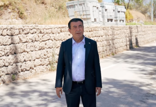 BAŞKAN METİN CAM SEYİR TERAS BÖLGESİ'NE MESCİD PROJESİNİ ANLATTI
