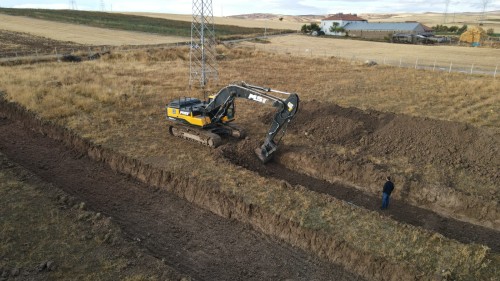 ÇUVAL ÜRETİM FABRİKASI TEMEL ÇALIŞMALARI